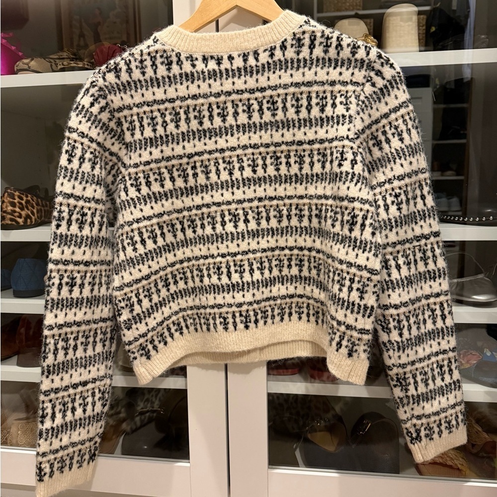 Primark Chic Black and Cream Knit Cozy Cardigan - Picture 6 of 6